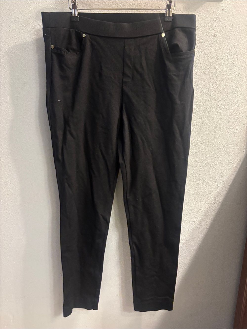 Anne Klein Black Women's Stretch Trousers